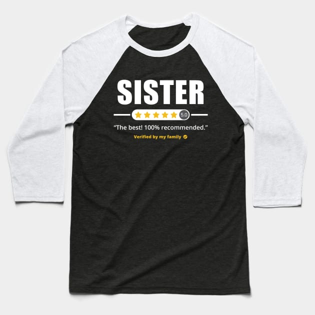 Five Stars Sister Baseball T-Shirt by Olipop